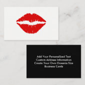 赤い口紅 名刺 (正面/裏面)