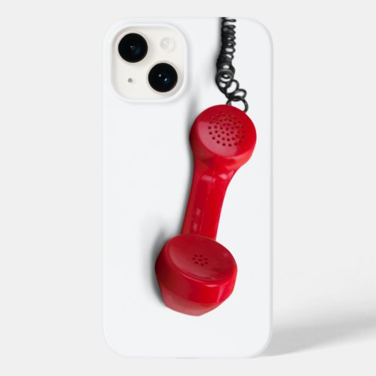 赤い古い学校の携帯電話 Case-Mate iPhoneケース (裏面)