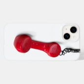 赤い古い学校の携帯電話 Case-Mate iPhoneケース (裏面 (横))