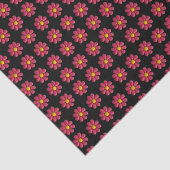 赤い可塑性花パターン 薄葉紙 (詳細)