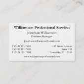 赤い名刺が付いているお洒落な銀 名刺 (裏面)