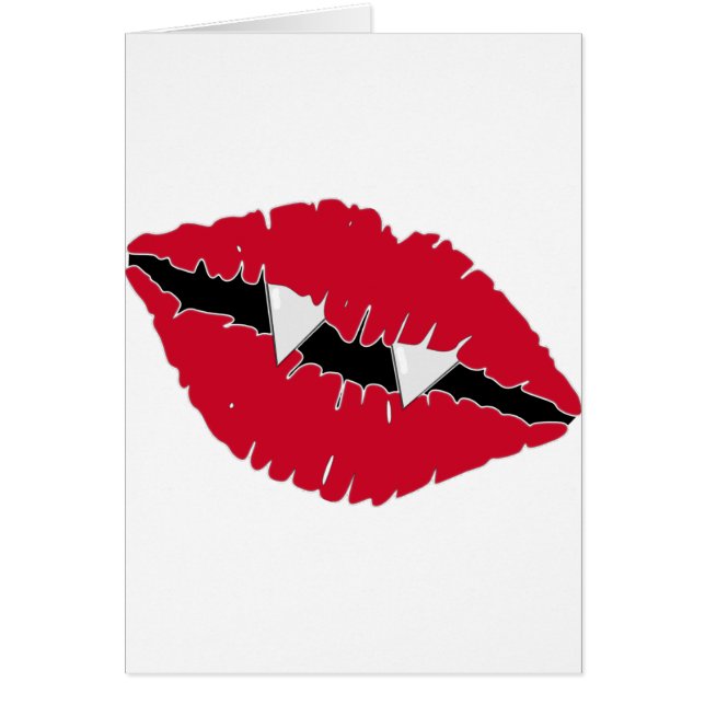 赤い唇および牙 (正面)