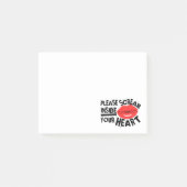 赤い唇があなたの中で悲鳴を上げてくださおもしろいい ポストイット (正面)