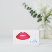 赤い唇が友人クーポンサロンを参照 紹介カード (スタンド正面)