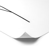 赤い唇と赤い爪、 ネイル線画の人 ポスター (角)