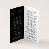 赤い唇と金ゴールド紙吹雪 名刺 (内部)