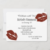 赤い唇のキス 招待状 (裏面)