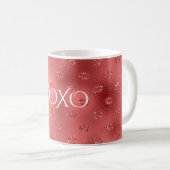 赤い唇のキス XOXO コーヒーマグカップ (正面右)