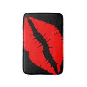 赤い唇のバス・マット バスマット (正面縦)