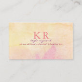 赤い唇のメイクアップ美しい水色 名刺 (裏面)