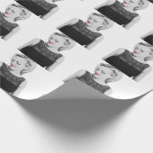 赤い唇の包装紙 ラッピングペーパー (角)