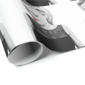 赤い唇の包装紙 ラッピングペーパー (ロールコーナー)