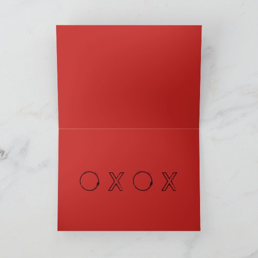 赤い唇の愛 カード (内部)