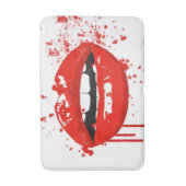 赤い唇の美しいのファッションの化粧のキス バスマット (正面縦)