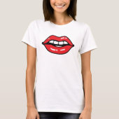 赤い唇のTシャツ Tシャツ (正面)