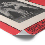 赤い唇キスマイブルー遠くに ポスター (角)