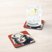 赤い唇マリリンの赤 コースター (右側)