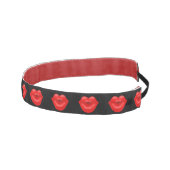 赤い唇太陽のな光線の大きいキス アスレチックヘッドバンド (右)