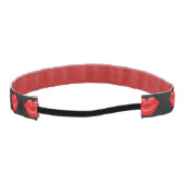 赤い唇太陽のな光線の大きいキス アスレチックヘッドバンド (裏面)