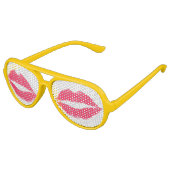 赤い唇 アビエーターサングラス (アングル)