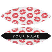 赤い唇,キス,口紅,あなたの名前,パーソナライズ アメリカンフットボール (パネル)