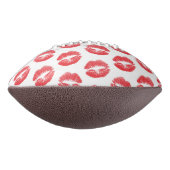 赤い唇,キス,口紅,あなたの名前,パーソナライズ アメリカンフットボール (回転90)