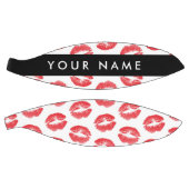 赤い唇，キス，口紅，あなたの名前，パーソナライズ バスケットボール (パネル)