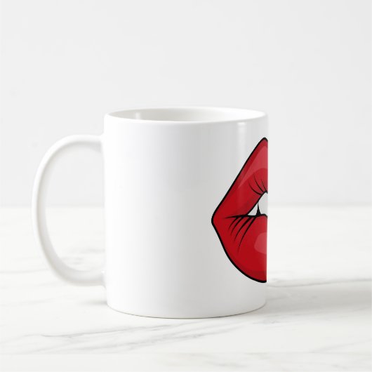 赤い唇 コーヒーマグカップ (左)