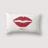赤い唇、バレンタインのカップルの贈り物 ランバークッション