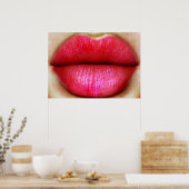 赤い唇 ポスター (キッチン)