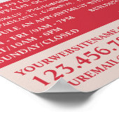 赤い唇、メイクアップアーティス広告ト ポスター (角)