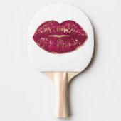 赤い唇 卓球ラケット (正面)