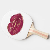 赤い唇 卓球ラケット (横)