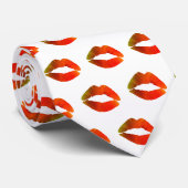赤い唇、口のネクタイ ネクタイ (ロール)
