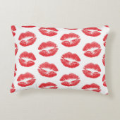 赤い唇、唇のパターン、赤い口紅、キス アクセントクッション (裏面)