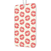 赤い唇、唇のパターン、赤い口紅、キス カーエアーフレッシュナー (左)