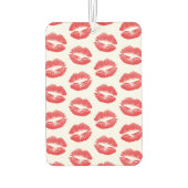 赤い唇、唇のパターン、赤い口紅、キス カーエアーフレッシュナー (裏面)