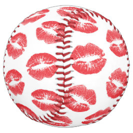 赤い唇、唇のパターン、赤い口紅、キス ソフトボール