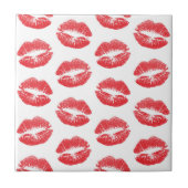 赤い唇、唇のパターン、赤い口紅、キス タイル (正面)