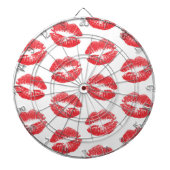 赤い唇、唇のパターン、赤い口紅、キス ダーツボード (正面)