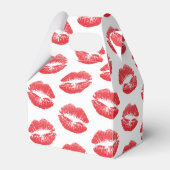 赤い唇、唇のパターン、赤い口紅、キス フェイバーボックス (正面サイド)