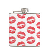 赤い唇、唇のパターン、赤い口紅、キス フラスク (正面)