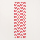 赤い唇、唇のパターン、赤い口紅、キス ヨガマット (裏面)