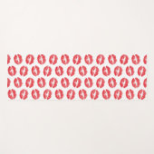 赤い唇、唇のパターン、赤い口紅、キス ヨガマット (正面(横))