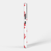 赤い唇、唇のパターン、赤い口紅、キス SAMSUNG GALAXYケース (右側面)