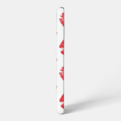赤い唇、唇のパターン、赤い口紅、キス SAMSUNG GALAXYケース (左側面)