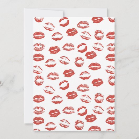 赤い唇 招待状 (裏面)