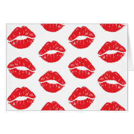 赤い唇、赤い口紅、キス、唇のパターン