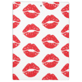 赤い唇、赤い口紅、唇のパターン、あなたの名前 クリップボード (裏面)