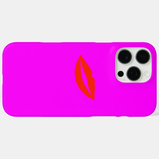 赤い唇 Case-Mate iPhoneケース (裏面 (横))